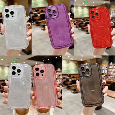 $10.66 • Buy Airbag Anti-fall+Glitter Silicone Back Case Phone Cover For Oppo K10 A77 A95 A96