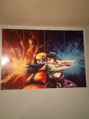 Naruto VS Sasuke Giant Poster Art Print X3210 • $12.99