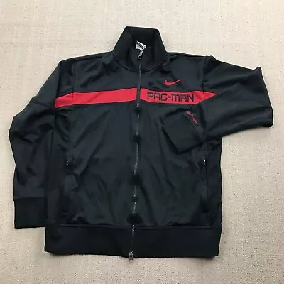 Nike Manny Pacquiao Jacket Mens Medium Black Red Pac Man Dri Fit Full Zip Rare • $65