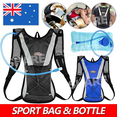 $16.95 • Buy Hiking Camping Cycling Running Hydration Pack Backpack Bag + 2L Water Bladder