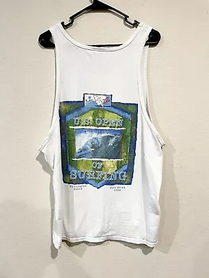 Vintage 90s 1998 US Open Of Surfing X G-Shock Huntington Beach Tank Top Mens XL • $39.99