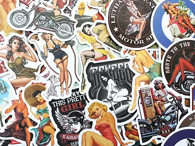 100 Military Retro Pin Up Girls Stickers Cars Trucks Bumpers Motorcycle • $8.99