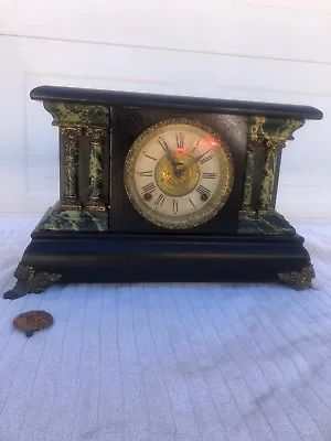 Antique E. Ingraham Co. Bristol Conn. Column Mantel / Shelf Clock • $200