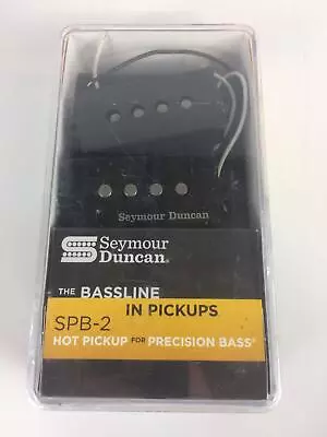 Open Box Seymour Duncan SPB-2 Hot P-Bass High Output Bass Pickup Set Black • $84.64