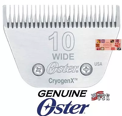 GENUINE Oster A5 Cryogen-X 10 WIDE BLADE*Fit A6 Andis AGCWahl KM10 KM5 Clipper • $46.99