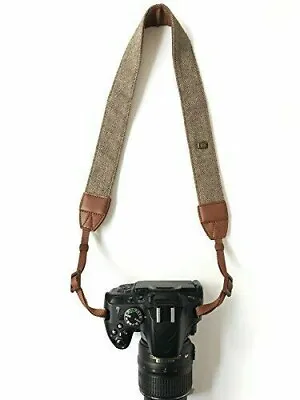 Camera Strap Neck Adjustable Vintage Soft Camera Straps Shoulder Belt  Brown • $9.98