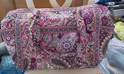 Vera Bradley Get Carried Away Bag In Very Berry Paisley • $58