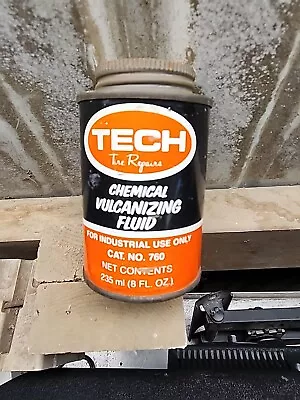 Vintage TECH Chemical Vulcanizing Fluid Industrial Cat.No. 760  Full Can  • $13.99