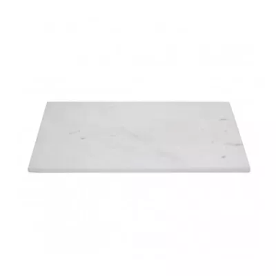 Rectangular White Marble Worktop Surface Paddle Cutting Slicing Chopping Board • £18.75