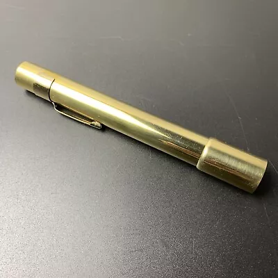 Van Cort  Brass Pen Kaleidoscope With Dark Green Box Missing Coloring For Parts • $0.99