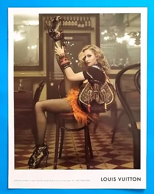 LOUIS  VUITTON -Madonna Hosiery Legs  High Heels Shoes Magazine Print AD -D1088 • $17.95