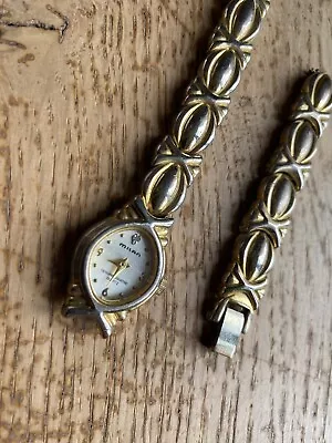 Milan Genuine Diamond Quartz Gold And Silver Tone Women’s Watch • £3