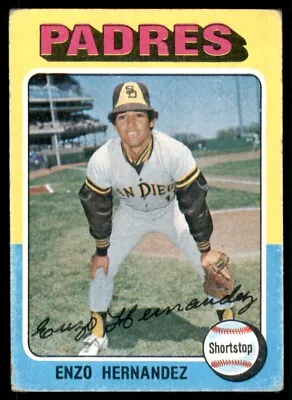 1975 Topps Enzo Hernandez San Diego Padres #84 • $1