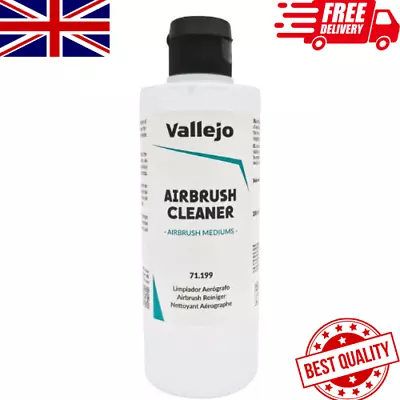 Airbrush Cleaner 200ml Vallejo Acrylic Paint Waterbased Model Air Non-Toxic • £10.99