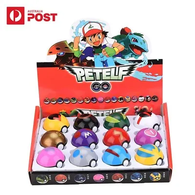 $19.99 • Buy Pack Of 12 Pokemon Ball Pokeball Kids Toys Figures Pikachu Children Best Gift
