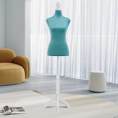 Female Mannequin Body Torso Dress Clothing Form Display W/Tripod Stand Green  • $38.99