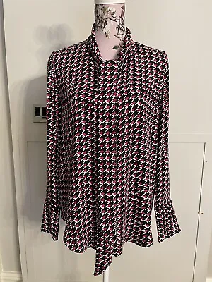 £25 • Buy Equipment Pussy Bow Tie Neck Blouse Shirt Top Uk10/12