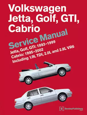 Volkswagen Jetta Golf Gti 1993-1999  Cabrio 1995-2002 Service Workshop Manual • $124.59