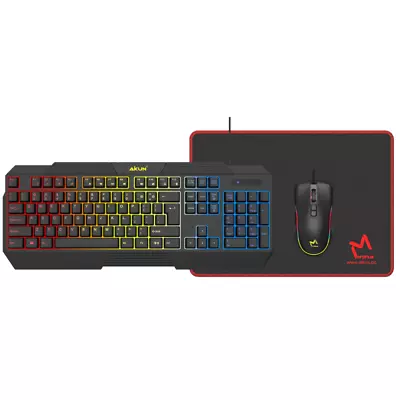 AIKUN 3 IN 1 Gaming Combo - Wired Keyboard Mouse And Mousepad 7 Color Backlight • $39.99