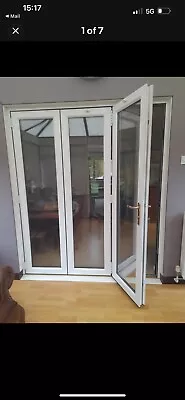 White UPVC 3 Pane Bifold Doors  • £250