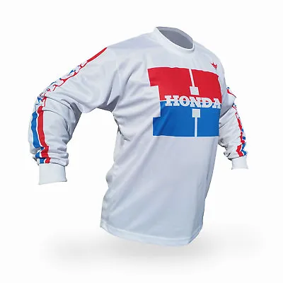 Vintage 80's Style Honda Motocross Jersey MX Enduro AHRMA Motorcycle Enduro • $45