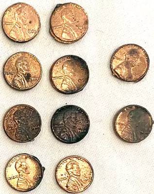 Miniature Penny Lot Of 10 1964 Lincoln Memorial Cents Carter Pennies Weird Coin • $6.95