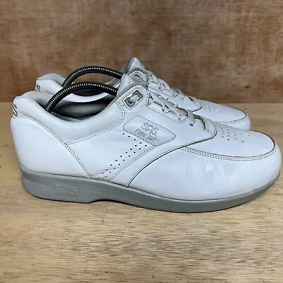 SAS Time Out Walking Shoes Tripad Comfort White Leather Lace Up Men Size 10.5 M • $35