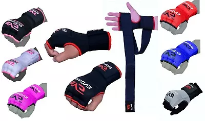 EVO Boxing Gel Gloves Hand Wraps Punch Bag Inner Glove MMA Martial Arts UFC Gear • $8.69