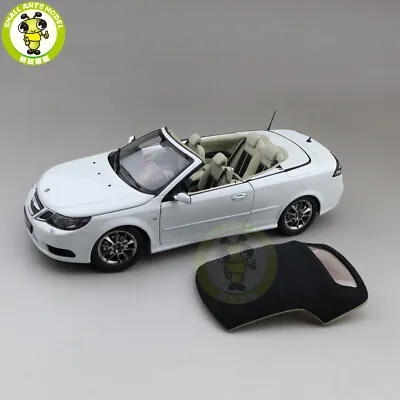 1/18 SAAB 93 9-3 Convertible Roadster White Diecast Model Toys Car Gifts • $101.92