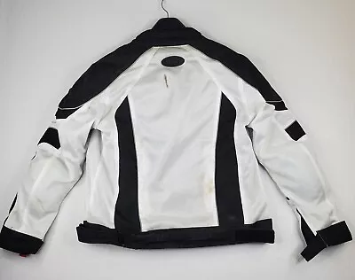 BILT Motorcycle Jacket Womens LARGE Black White BLM 13 Lining Padded Armour READ • $45