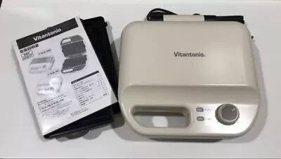 VWH-50-I Vitantonio Ivory Waffle & Hot Sandwich Baker 2 Types Of Plates AC100V • $120.99