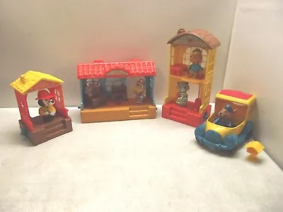 1975 Mattel Preschool Happy Hollow Hub-bubs Firestation School Home Mail Figures • $74.99