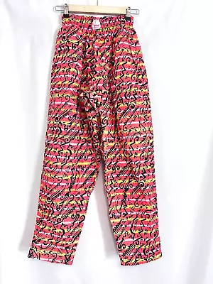 Vtg 80s Baggy Pants Surf Neon Gym Muscle MC Hammer Parachute Mens Size SMALL EUC • $39