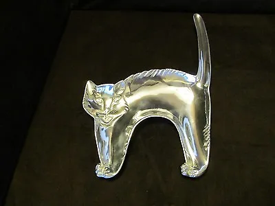Mariposa Brillante Cast Aluminum Cat Serving Tray Platter #1277  10 3/8 W HTF • $96