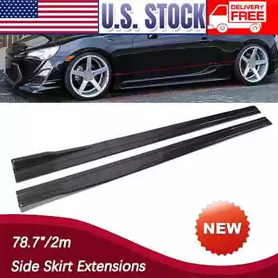 78.7  For Infiniti G35 Coupe Side Skirt Extension Splitter Rocker Panel CB Black • $62.99