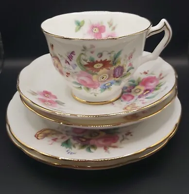 Coalport Junetime - Teapot Cup 2 Saucers 2 Sideplates • £15