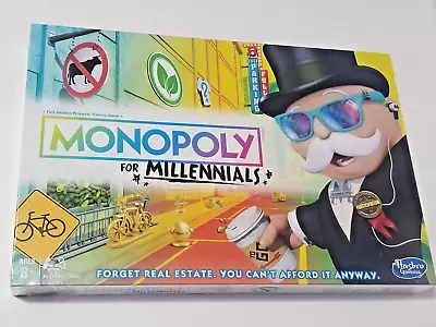 Hasbro Monopoly For Millennials Board Game!! Brand NEW Sealed!! Set The Trend!! • $19.99