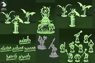 10mm Lizardman Lizardmen Warmaster Flying Force Minihammer Army • £25