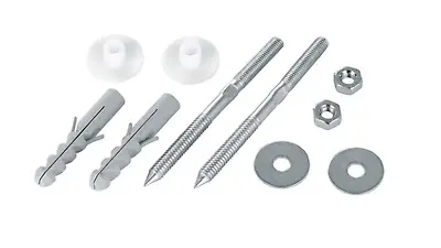 £2.69 • Buy Heavy Duty BASIN FIXING SET Wall Mounted, Screws Plug Washer Kit 120mm And 140mm