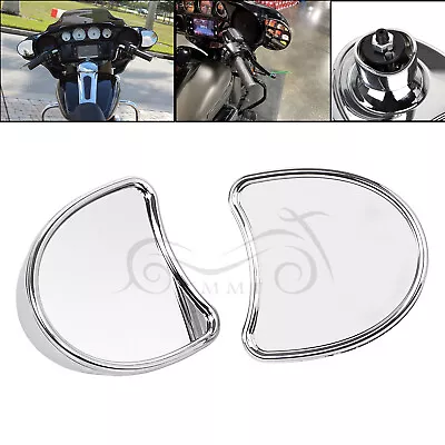 Chrome Fairing Mount Rearview Mirrors For Harley Street Glide Trike FLHXXX 10–11 • $26.58