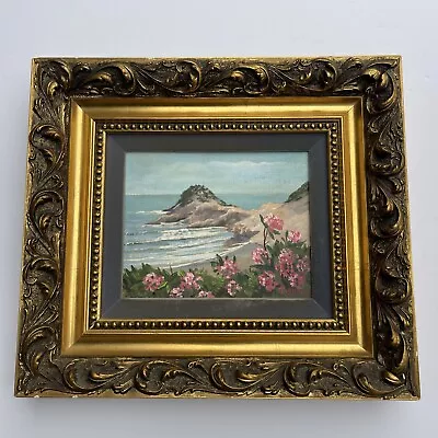 Oregon Beach Coast Painting Landscape American Listed Violet Parkhurst Vintage • $900