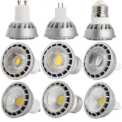 Dimmable GU10 MR16 E27 E26 15W LED SpotLight COB Bulb High Power Lamp Bright SS • $50.36