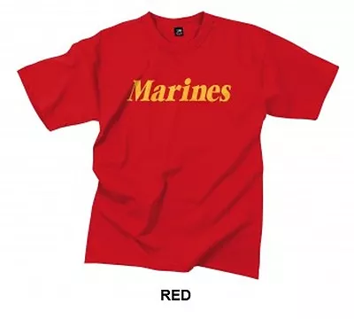 US Marine Corps   Marines   RED T-Shirt USMC Physical Training PT Workout S-2X • $14.99