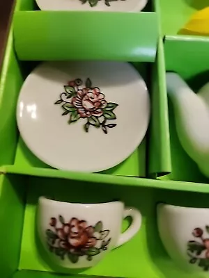 Vintage Made In Japan Child’s  13 Piece Miniature China Tea Set In Original Box • $7.99