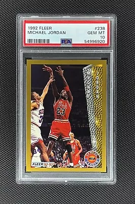 1992-93 Fleer Michael Jordan Scoring Leader #238 PSA 10 GEM MT • $189.80