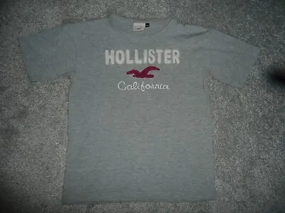 Hollister Grey Stretch T Shirt Age 164 Cms Approx 10 Years • £3.25