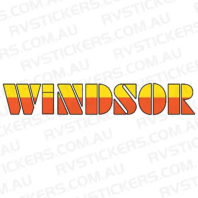 WINDSOR 1989 Caravan Decal 1290mm Sticker Vintage Graphics • $59