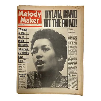 Melody Maker November 10 1973 Bob Dylan The Band Marsha Hunt Argent • $29.99