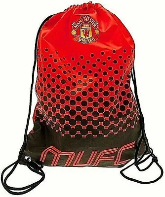 £9.45 • Buy Manchester United FC Official Football School Sports Gym Kit Drawstring Swim Bag