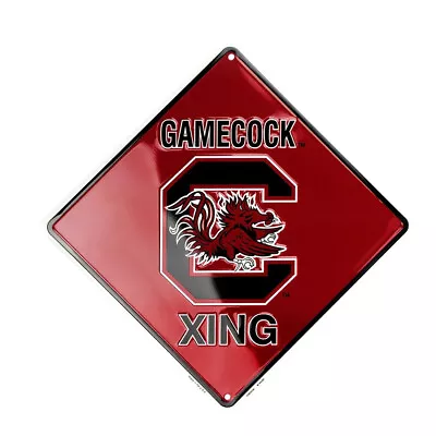 University Of South Carolina Gamecocks 12  Xing Crossing Metal Sign Embossed • $18.71